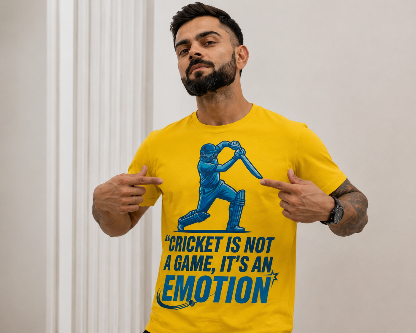 Most Premium Classic Crew Virat Kholi T-Shirt