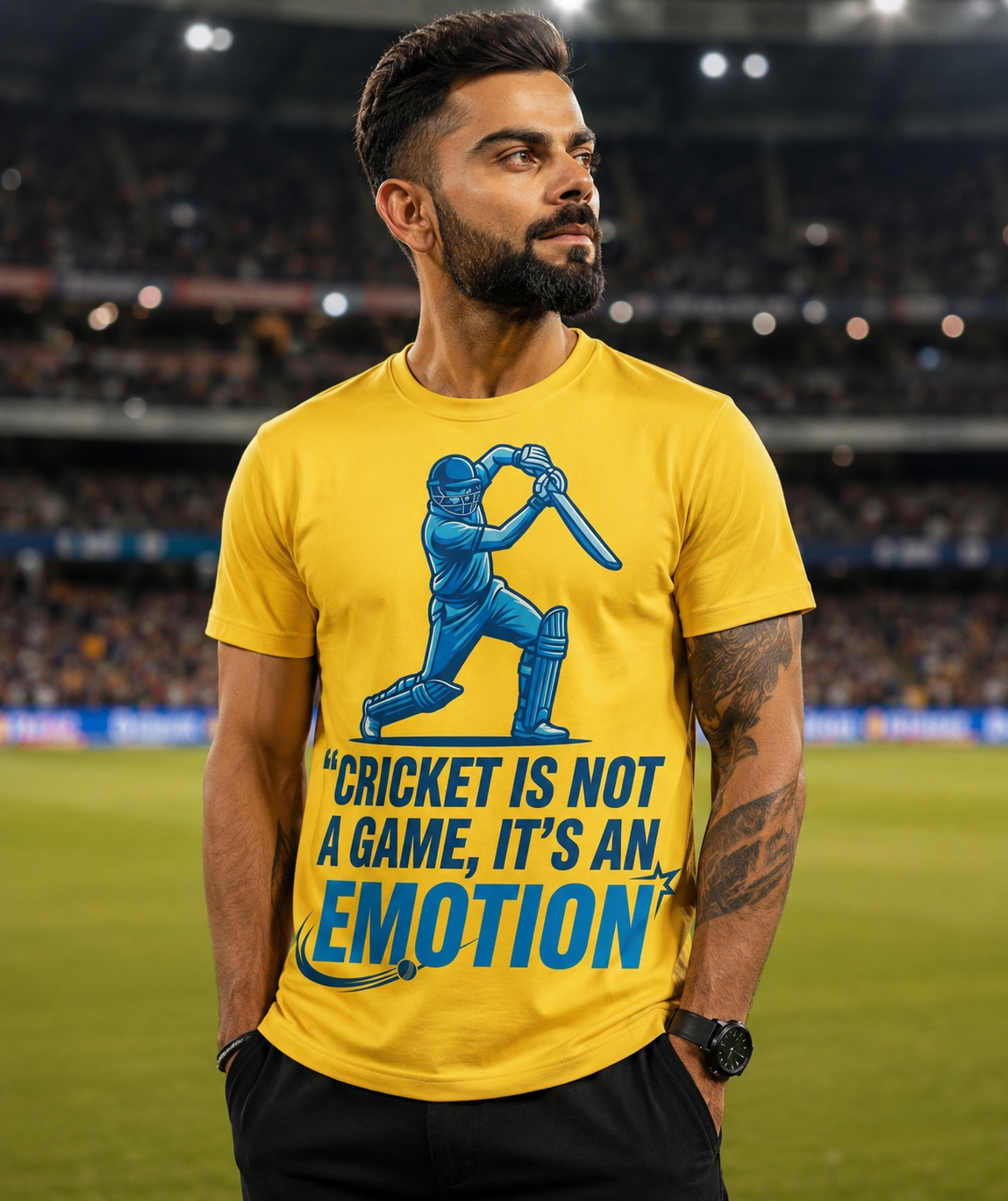 Most Premium Classic Crew Virat Kholi T-Shirt